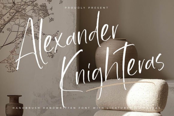 Alexander Knighteras: The Perfect Script Font for Crafters