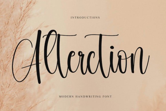 Altercation: The Festive Script Handwritten Font for Holiday Campaigns