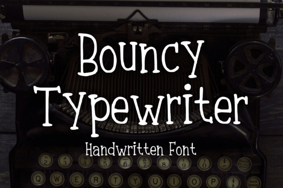 Bouncy Typewriter: The Perfect Handwritten Serif Font for Makers