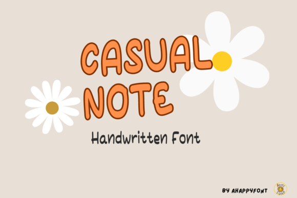Casual Note: The Handwritten Font for Authentic Branding