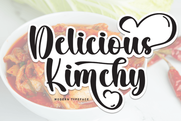 Delicious Kimchi Font for Elegant Branding