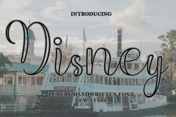 Disney Outline Font for Handmade Labels and Invitations