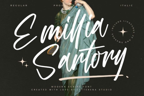 Emillia Sartory: A Charming Script Font for Makers