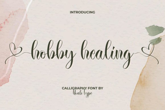 Hobby Healing Font: A Romantic Script for Web Headers