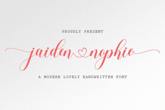Jaiden Nophie: A Charming Script Font for Editorial Design