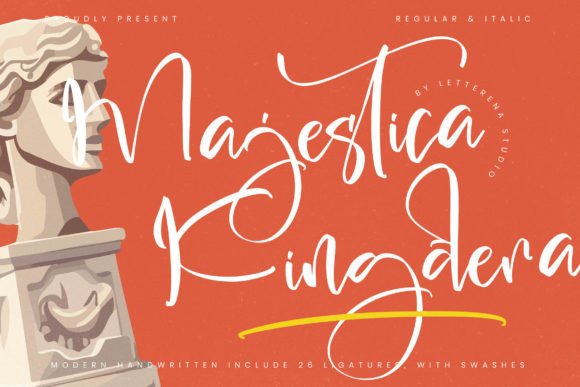Majestica Kingdera: A Modern Script Font for Elegant Branding