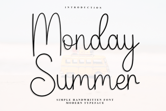 Monday Summer: A Fresh Script Handwritten Font for Editorial Design