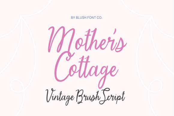Mother s Cottage Font for Warm Business Branding
