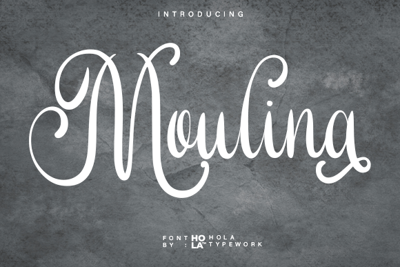 Moulina: A Warm Script Handwritten Font for Editors