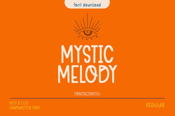 Mystic Melody Font: The Perfect Script Handwritten Typeface for Makers