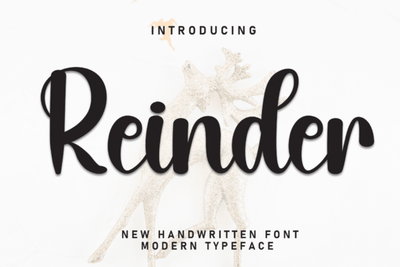 Reinder: A Playful Script Handwritten Font for Editors