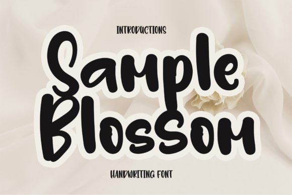 Sample Blossom: A Friendly Script Font for Web Design