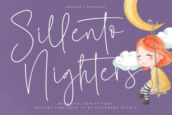 Sillento Nighters: The Elegant Script Font for Makers