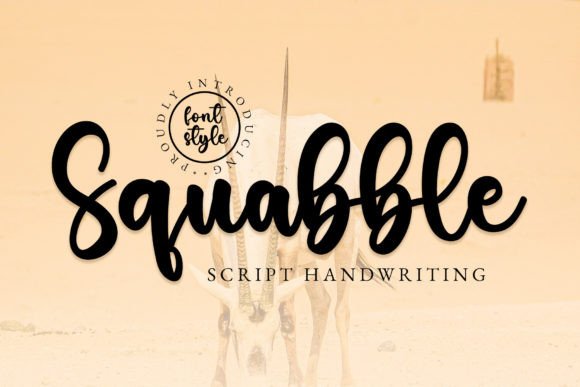 Squabble: A Stylish Handwritten Font for Modern Branding