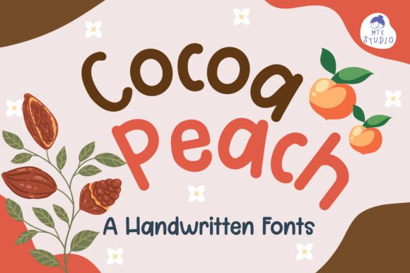 Using Cocoapeach Font for Playful Brand Identity Design